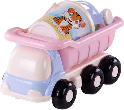 Toys Cavallino Cavallino Beach Kiepwagen avec seau Ensemble rose, 5dlg.