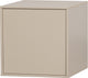 Vtwonen armoire quotidienne simple - bois de pin - gris dakargrau - 50x50x58 cm