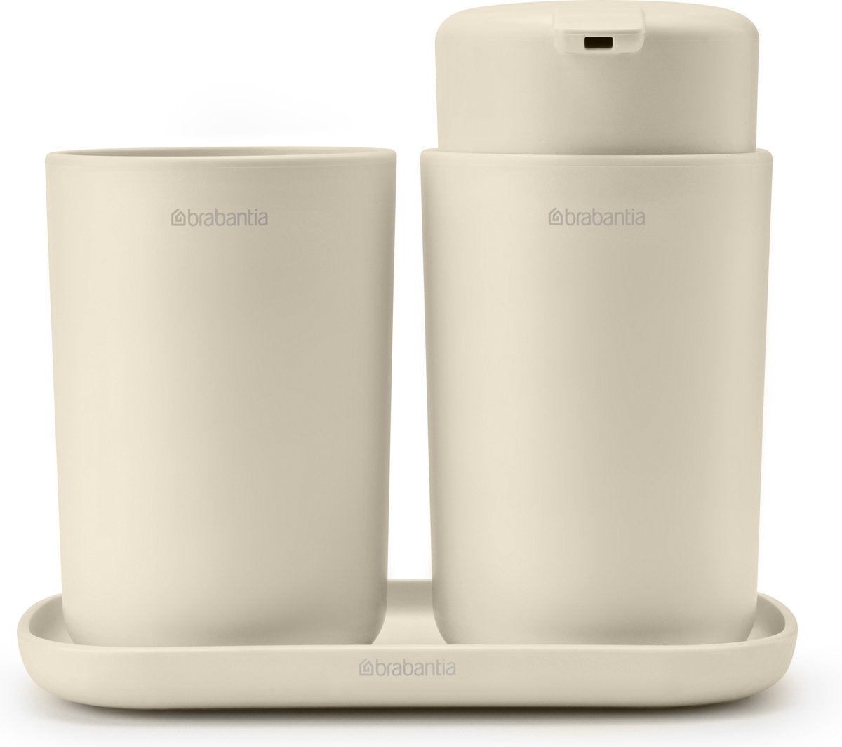 Brabantia renouveler ensemble d'accessoires de salle de bain - 3 pièces - beige doux