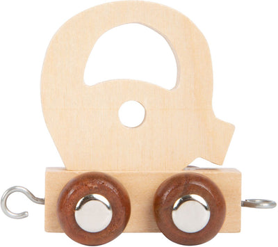 Petit pied - police en bois - Q - 12 pièces