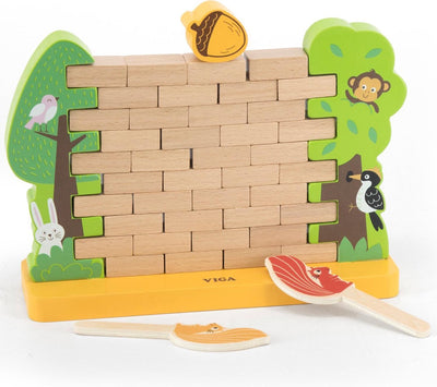 Vigatoys viga toys mur de jeu d'adresse 22 x 16,5 cm bois 44 pièces