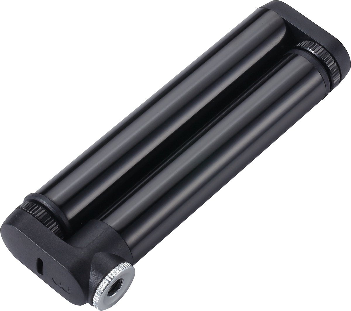 Bbb cycling doubleshot mini pompe à vélo - haute pression : 8 bar - 116 psi - tête de pompe à pression pour valves presta - pompe à main compacte vélo de course - 12 cm - bmp-102