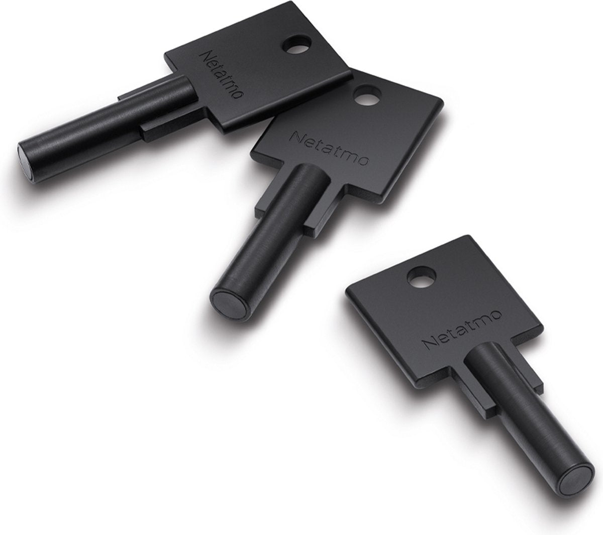 Serrure électrique Netatmo - clés intelligentes - 3 clés - clé NFC - argent