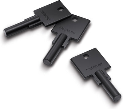 Serrure électrique Netatmo - clés intelligentes - 3 clés - clé NFC - argent
