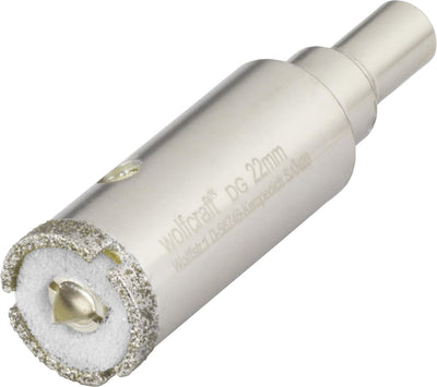 Wolfcraft - foret diamanté 22 mm - foret à carrelage 22 mm - scie cloche diamantée - 5922000