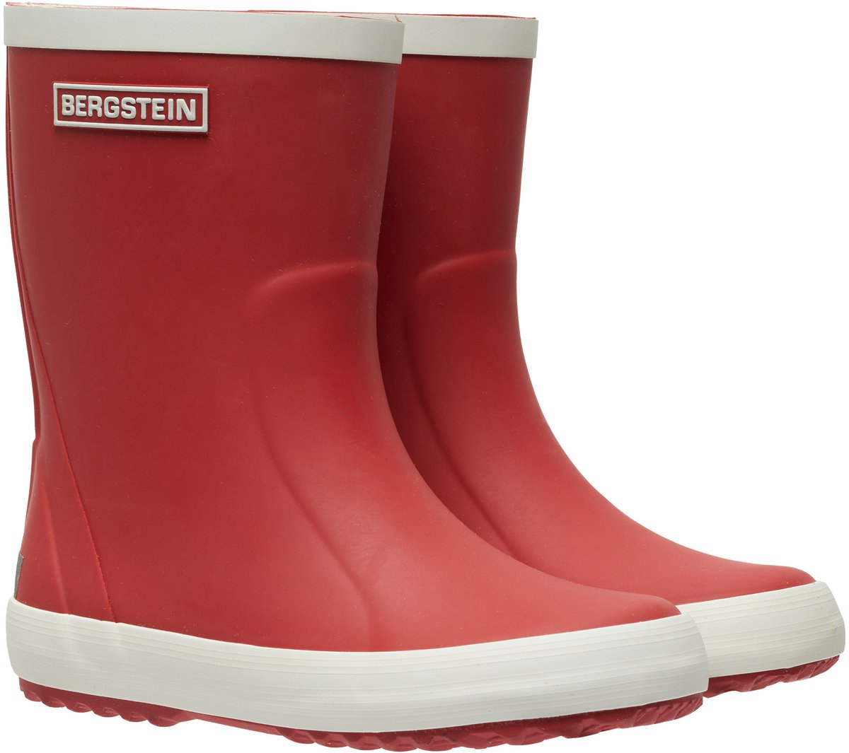 Bottes de pluie junior unisexes classiques Bergstein - rouge