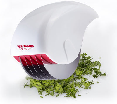Rouleau coupe-herbes Westmark, avec 5 molettes tranchantes, longueur : 15 cm, plastique inox, blanc rouge, 10682260