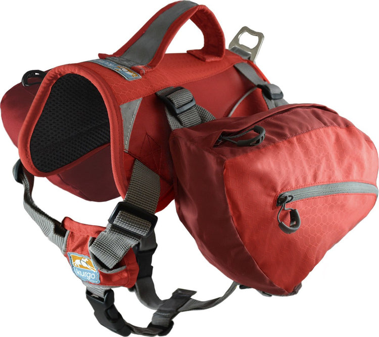 Sac à dos pour chien Kurgo Baxter - porte-chien - rouge 13,5 à 38,5 kg