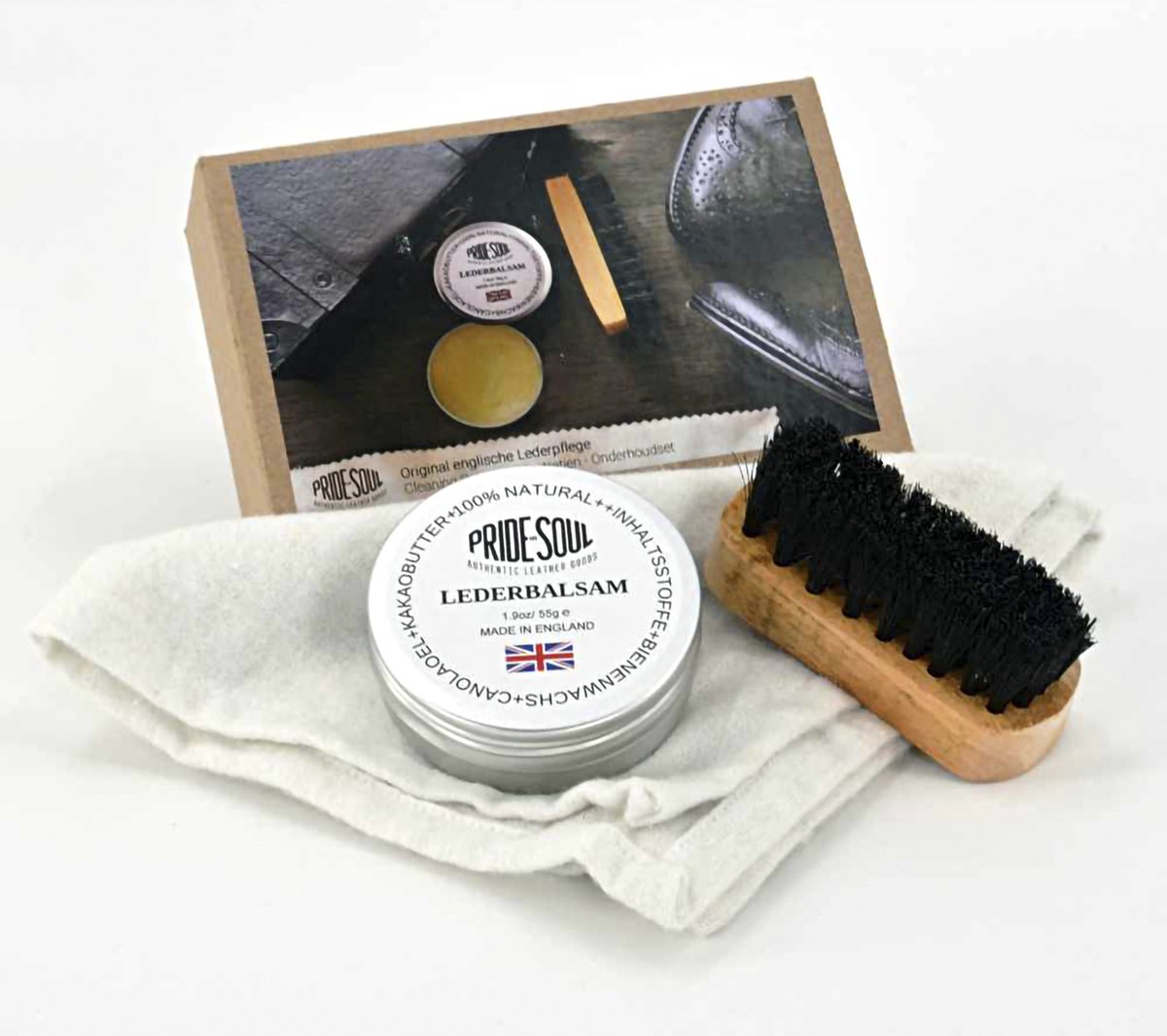 Kit d'entretien du cuir Pride and Soul - 3 pièces - ju-44040