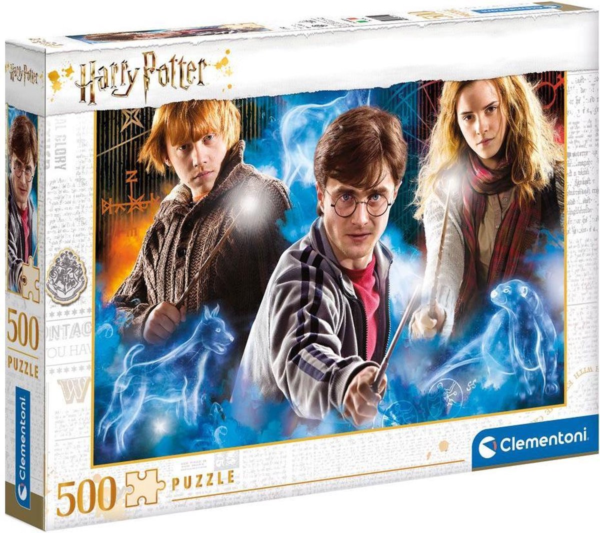 Clementoni - puzzle - 500 pièces - boîte compacte Harry Potter 2 - puzzle pour enfants et adultes