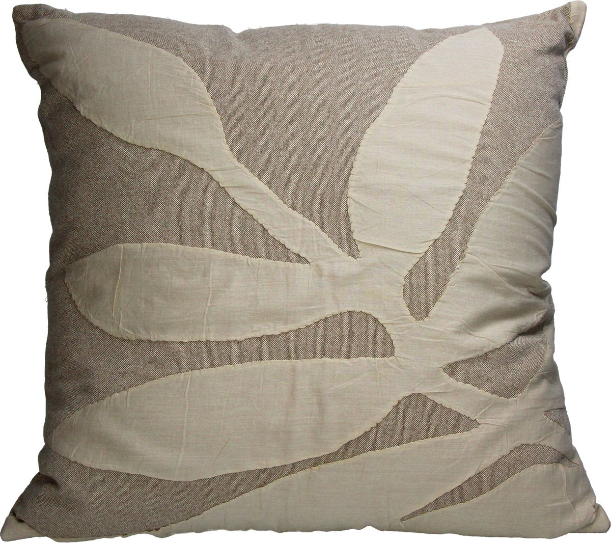 Coussin collection Hd coton beige 50x50cm