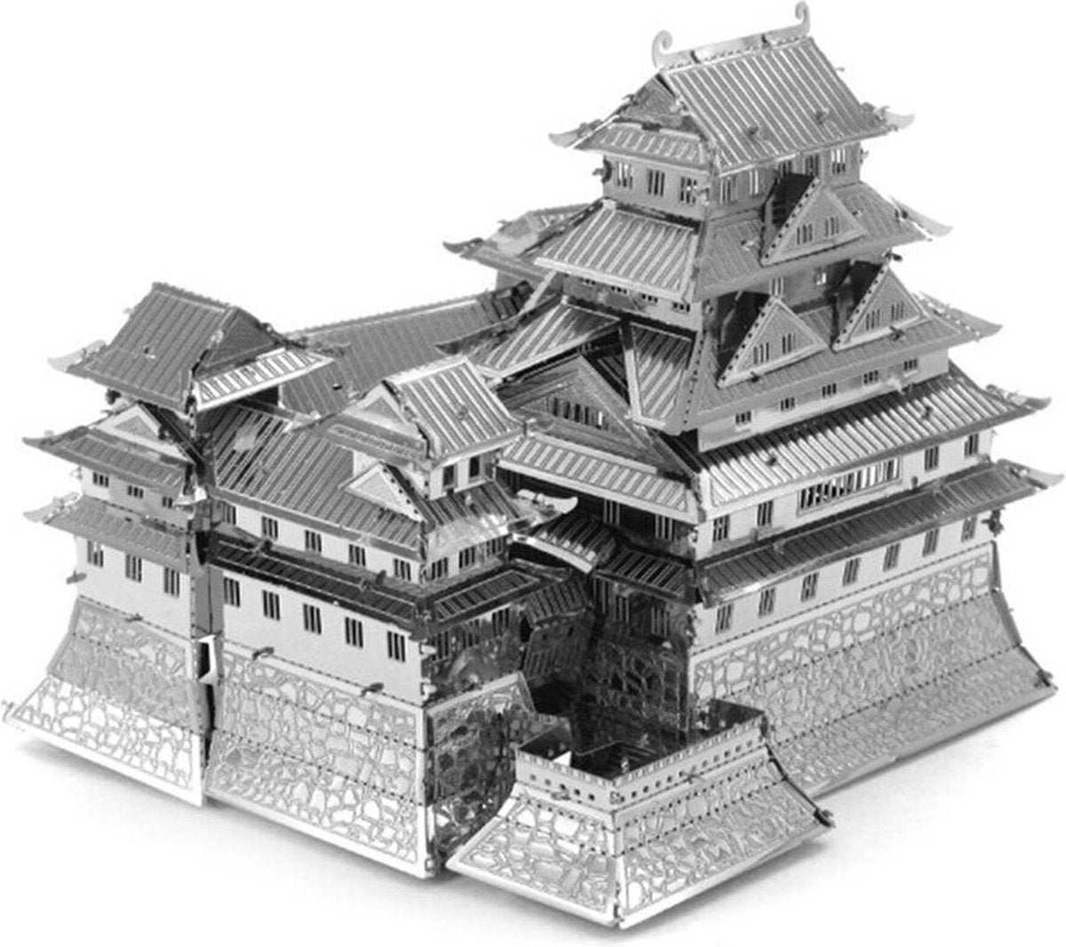 Château Himeji en terre métallique, modèle 3D, 7,2 cm