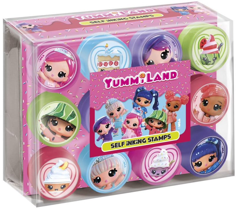 Totum yummiland tampons auto-encreurs 12 pièces - jouets créatifs pour les filles à partir de 3 ans artisanat d'estampage