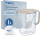 Brita filtre à eaukan style essential xl - 3,6l - sable - incl. 1x maxtra pro pure performance - grand filtre avec lampe LED intelligente, filtre à air plus