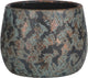 Bol de pot de fleurs décorations en mica - céramique - plantes d'intérieur - cuivre - d16 x h13 cm