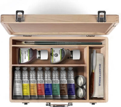 Winsor Newton Winton Boîte à bois à huile