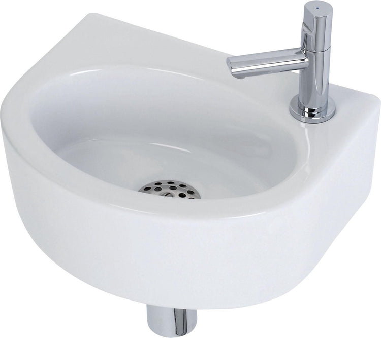 Plieger Orlando Fountain WC - Set - Fontaine 30 x 22 cm avec robinet et siphon - Céramique - Blanc