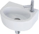 Plieger Orlando Fountain WC - Set - Fontaine 30 x 22 cm avec robinet et siphon - Céramique - Blanc