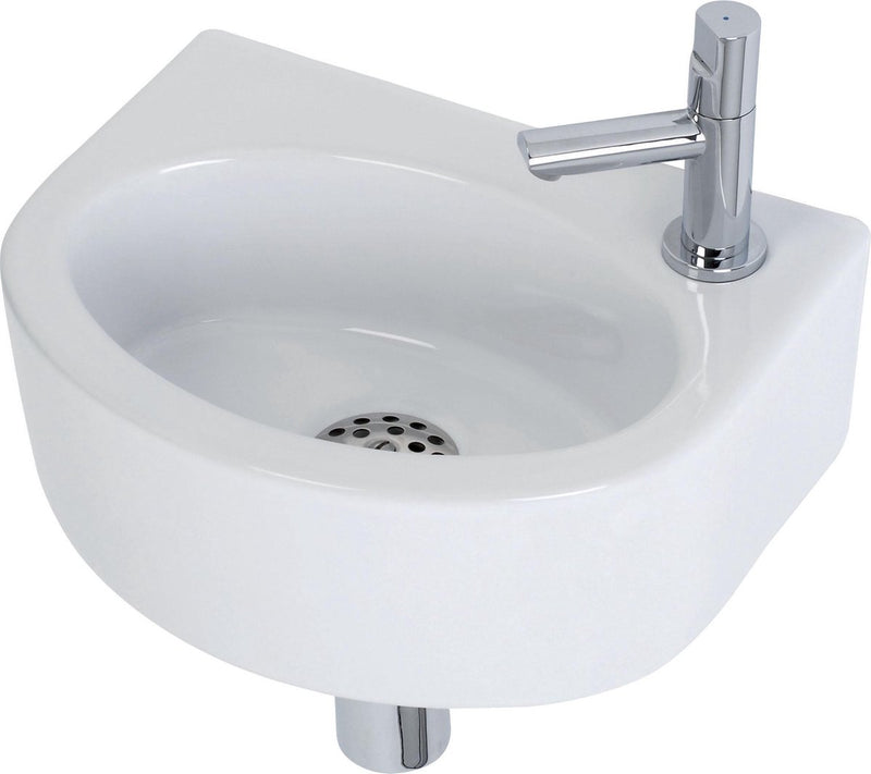 Plieger Orlando Fountain WC - Set - Fontaine 30 x 22 cm avec robinet et siphon - Céramique - Blanc