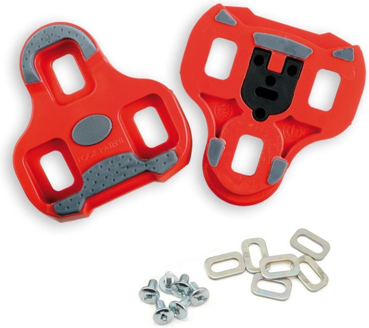 Look Plaques de chaussures Keo Grip Race 9 ° Rouge
