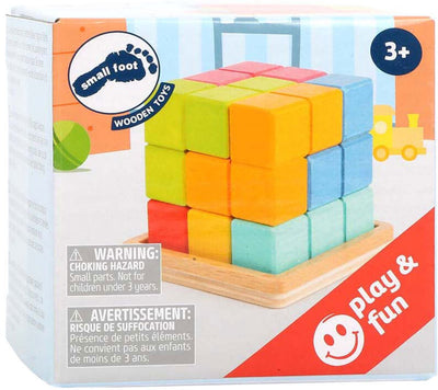 Puzzle du cerveau 3D en bois de petit pied
