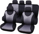 Carpoint set de housses de siège London 9 pièces noir gris