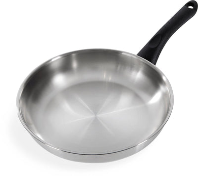 Poêle Bk bold 24 cm - sans revêtement antiadhésif sans PFA - poêle à induction - poêle inox - poignées froides - passe au four jusqu'à 160°c - poignées froides - sans couvercle - argent