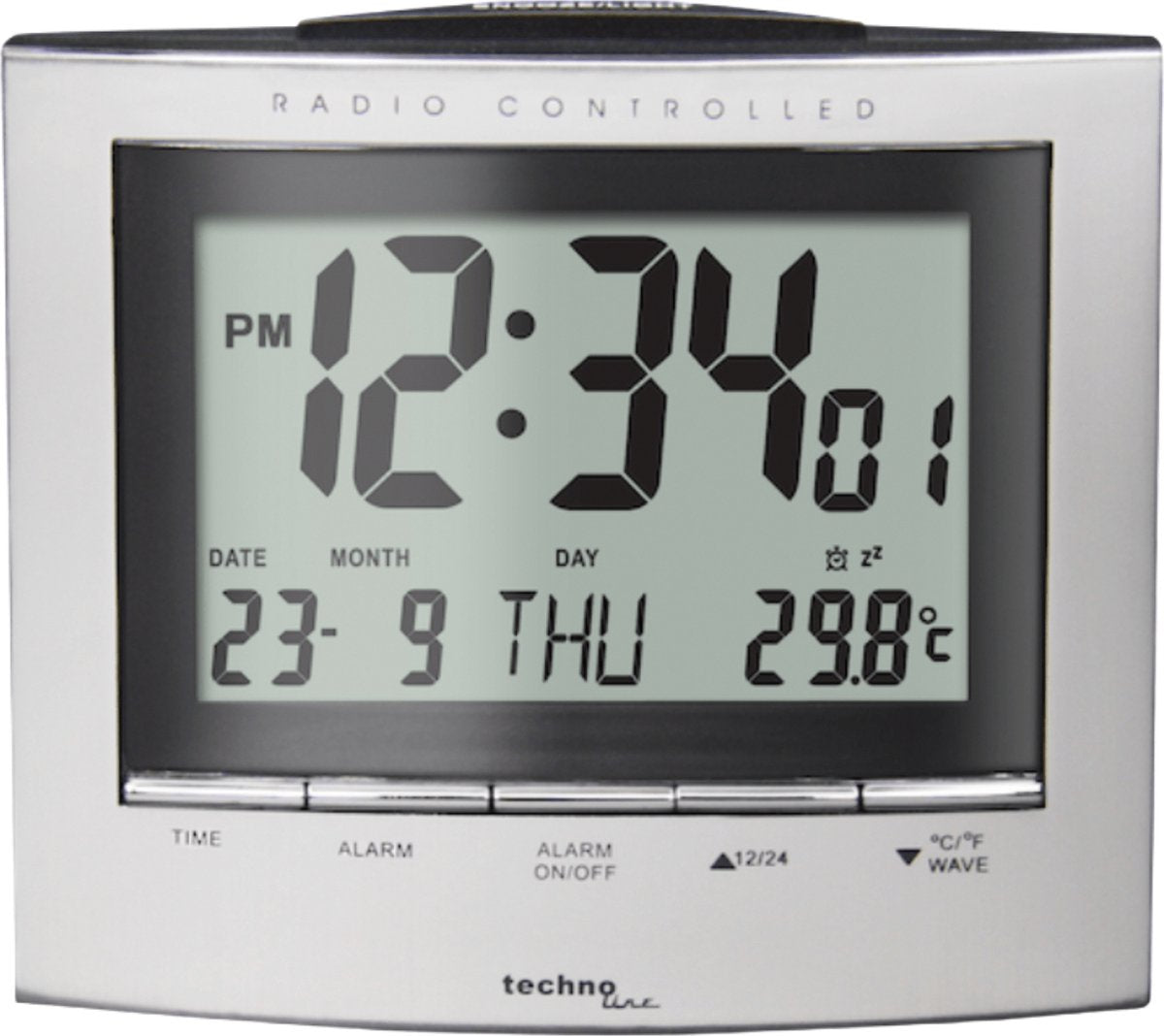 Station météo Nexttime - horloge radio pilotée - date - fonction réveil - technoline wt 280