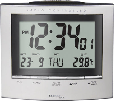 Station météo Nexttime - horloge radio pilotée - date - fonction réveil - technoline wt 280