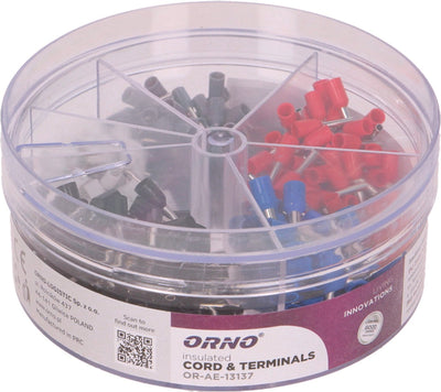 Embouts isolés Orno - boîte d'assortiment - 400 pièces