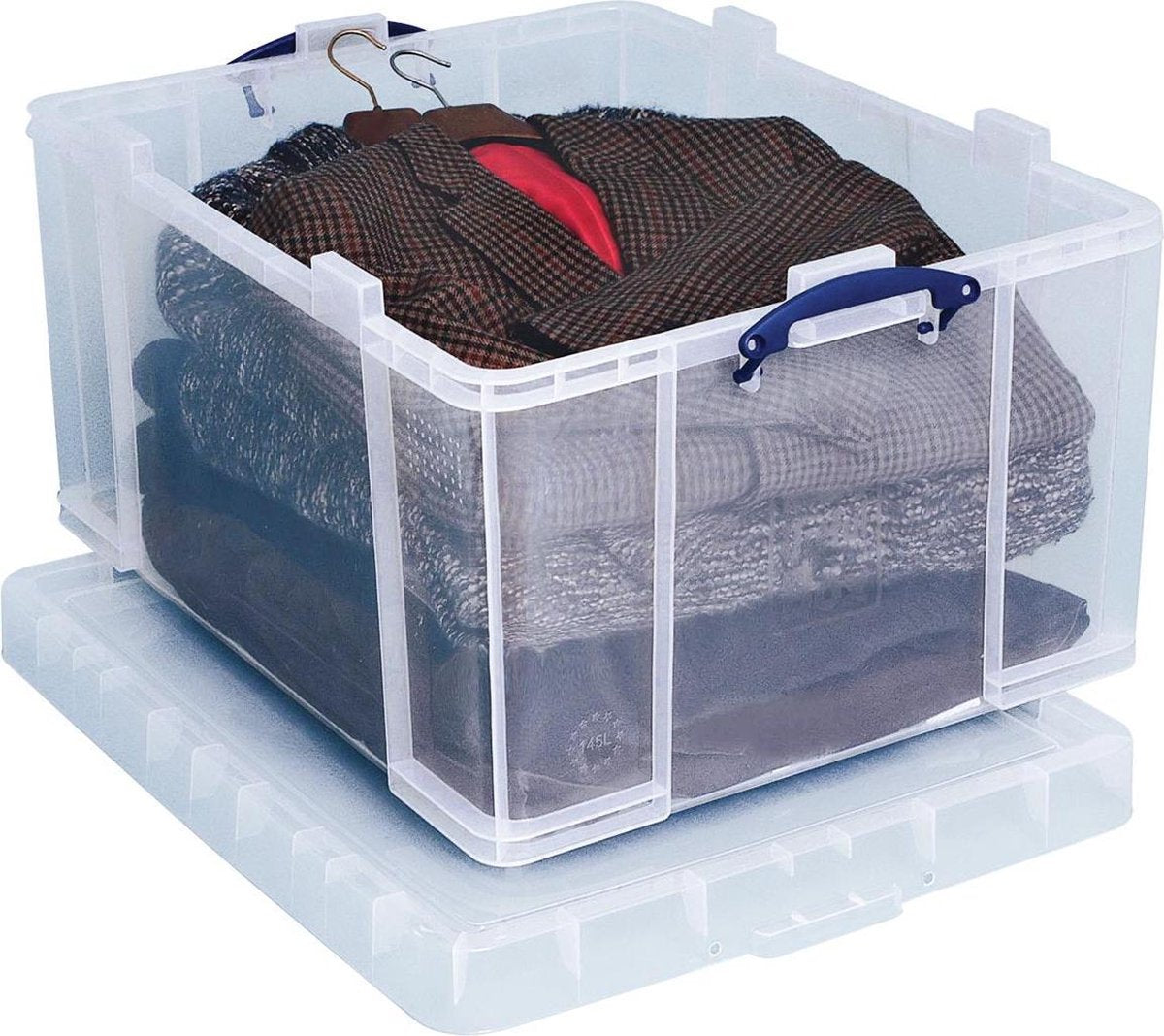 Boîte de rangement vraiment utile, 145 litres, transparente