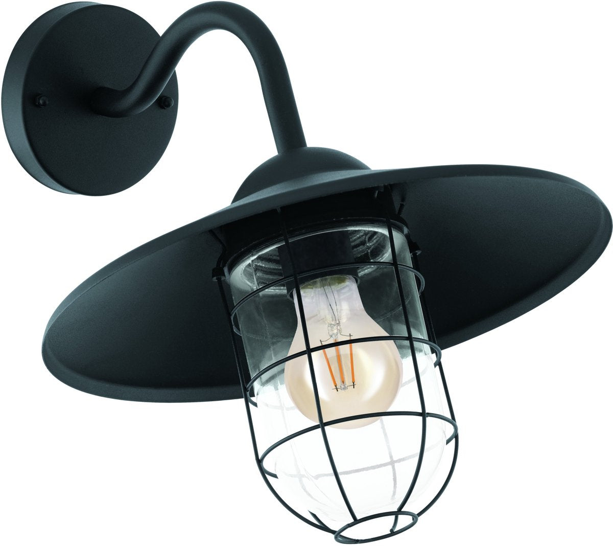 Lampe suspendue d'extérieur Eglo alamonte 1 - e27 - 15 cm - noir