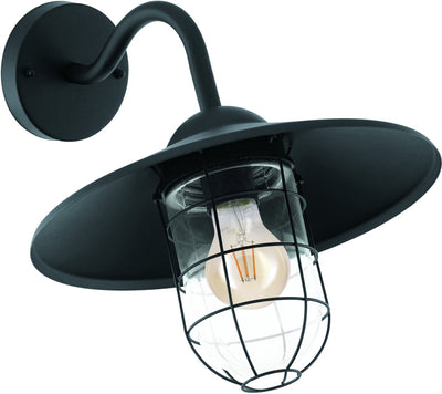 Lampe suspendue d'extérieur Eglo alamonte 1 - e27 - 15 cm - noir