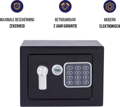Yale 1071602 - électr. coffre-fort mini coffre-fort noir ysv 170 db2 | 1 pièce