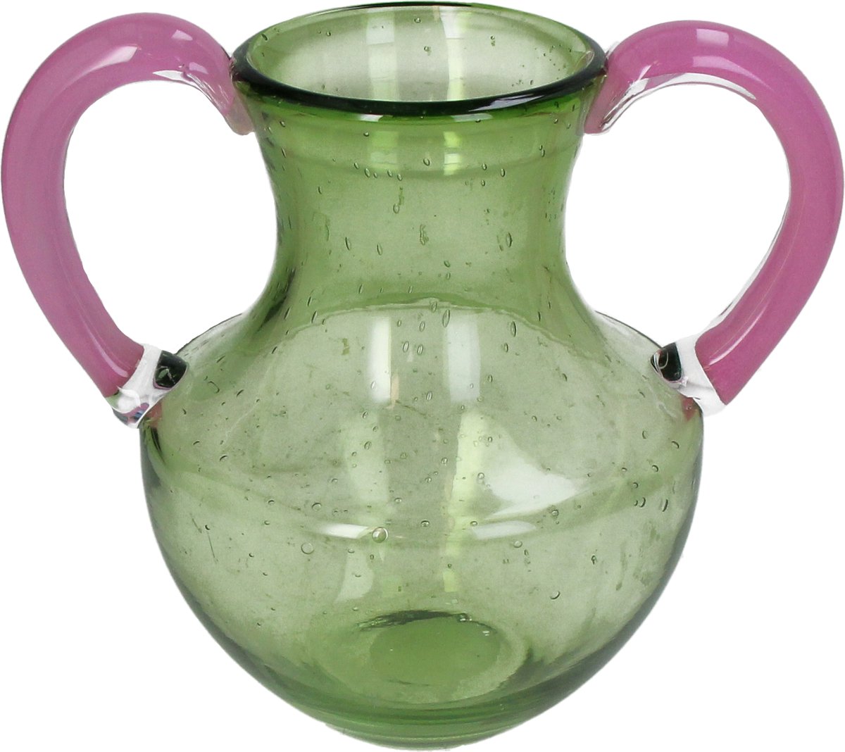Vase collection Hd verre vert 21x16x21cm