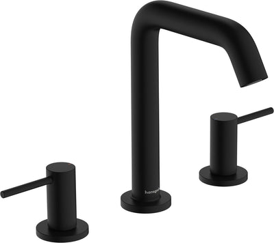 Hansgrohe tecturis s - robinet de lavabo - version 3 trous - avec bouchon de vidange - taille 150 mm - noir mat