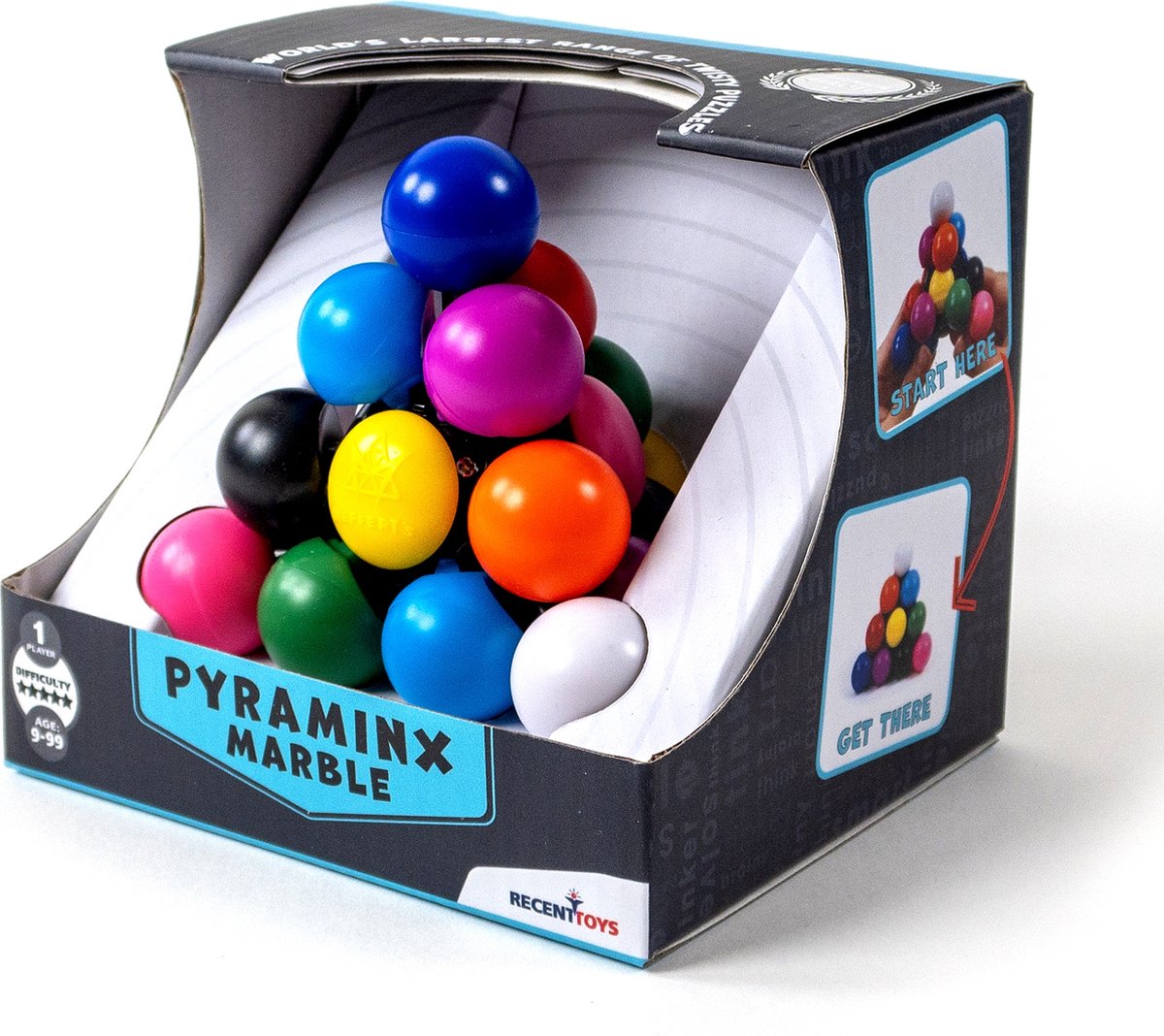 Jouets récents puzzle de casse-tête en marbre pyraminx