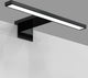 B.k.licht - lampe miroir led - noir - lampe salle de bain - éclairage miroir - l: 30cm - ip44 - 4 000k - 780 lumen - 5w led