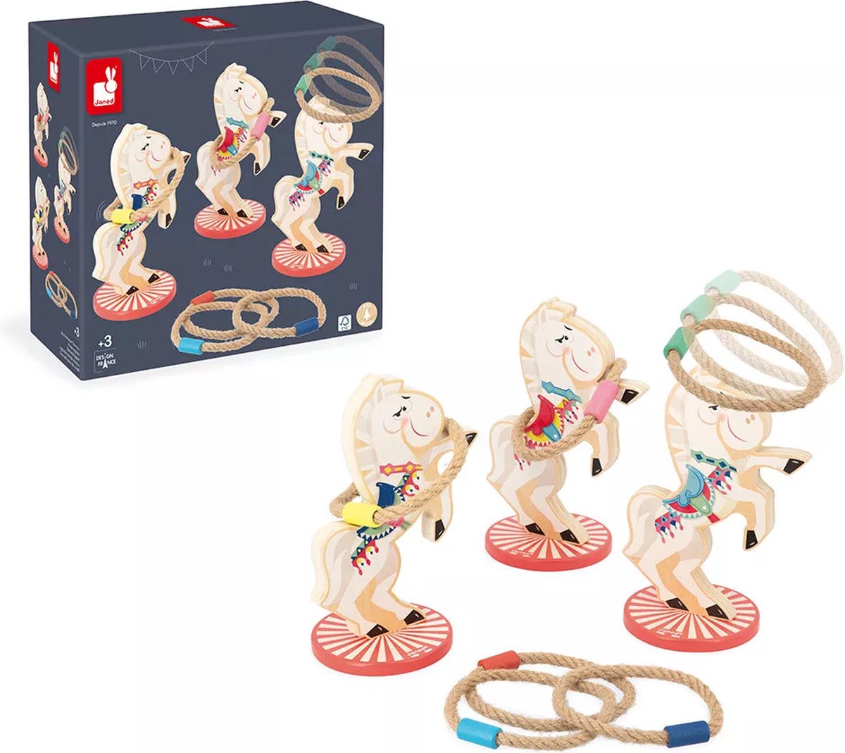 Janod - apple pop - ring game chevaux