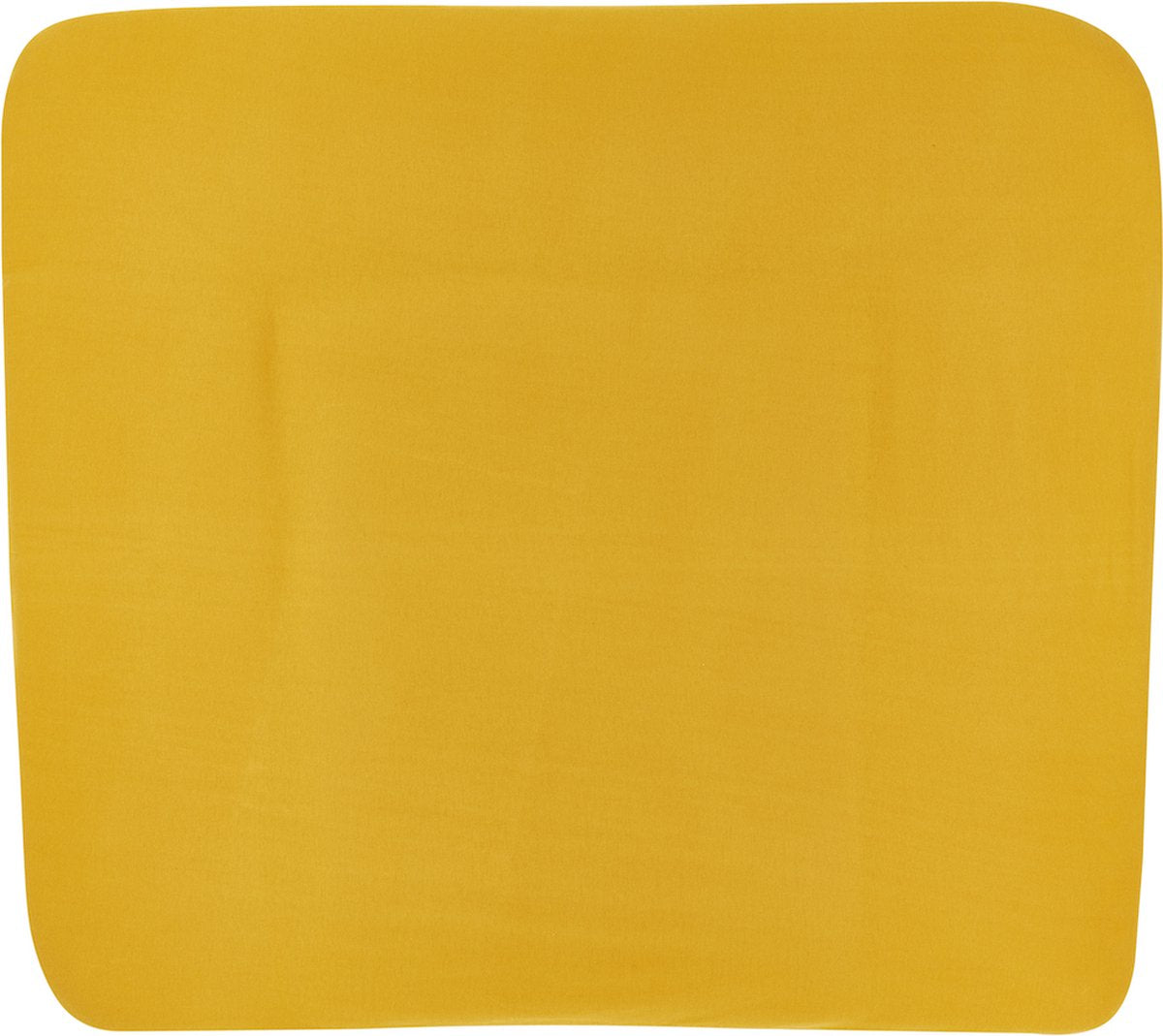 Housse de matelas à langer Meyco baby uni - jaune ocre - 85x75cm
