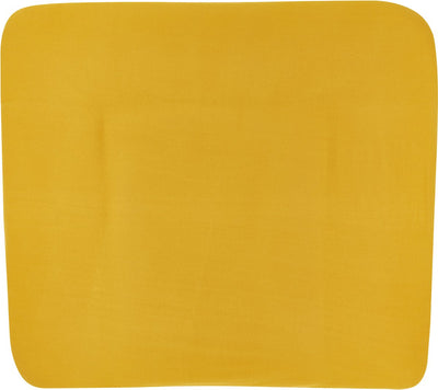 Housse de matelas à langer Meyco baby uni - jaune ocre - 85x75cm