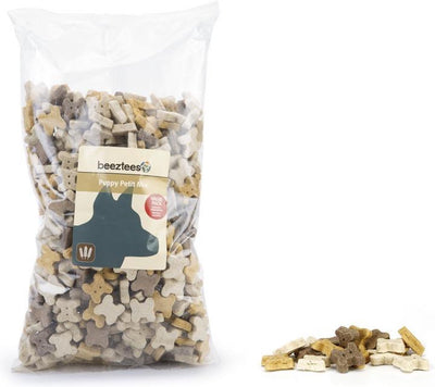 Beeztees chiot petit mix - biscuits pour chiens - collations pour chiens - pack économique - 1400 grammes