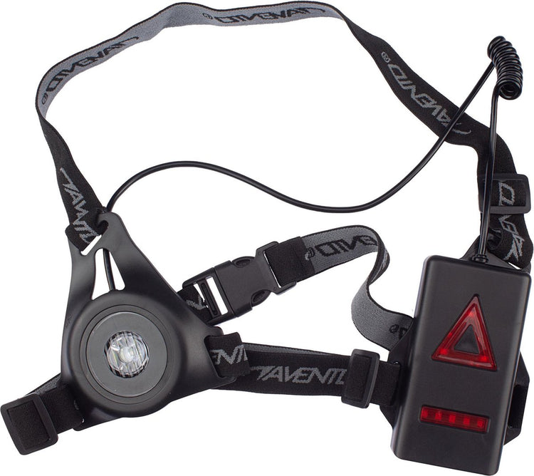 Feu de circulation Avento - rechargeable par USB - LED - sangle élastique réglable