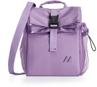 Sac isotherme Muitomas 15 litres - isolation thermique - un compartiment central - poche latérale pour bouteille - bandoulière réglable - violet