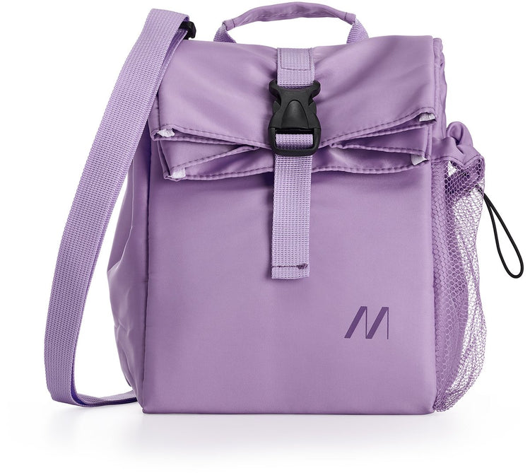 Sac isotherme Muitomas 15 litres - isolation thermique - un compartiment central - poche latérale pour bouteille - bandoulière réglable - violet