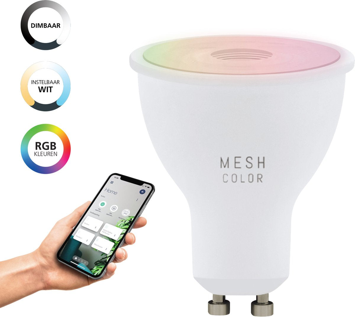 Lampe LED Eglo gu10 connect.z - 345lm - rgbw - dimmable