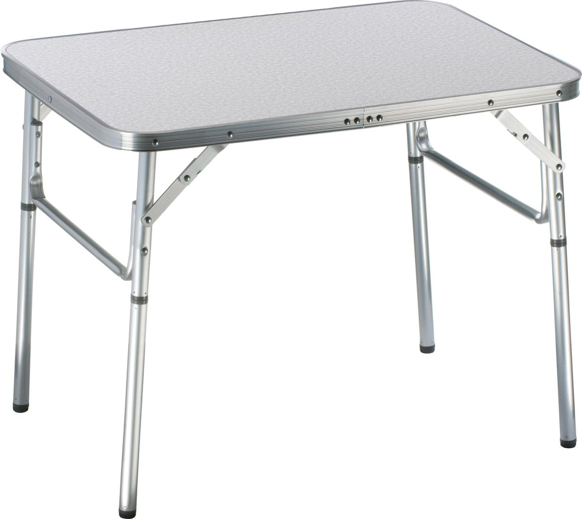 Table de camping Camp active – table pliante pliable – 2 hauteurs – 75 x 55 x 25-59 cm – aluminium