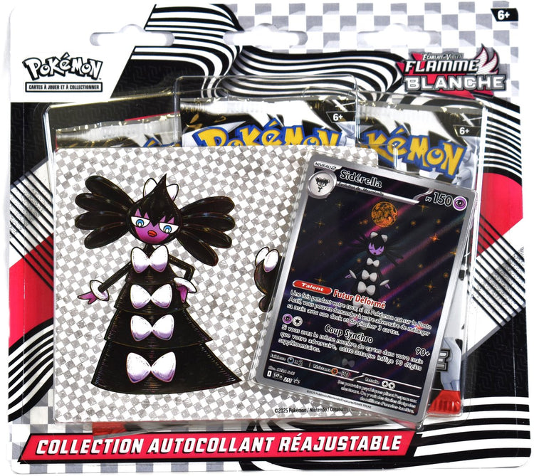 Asmodee Pokémon : pack de 3 stickers techniques flamme blanche, jeu de cartes, à collectionner, 6 ans, 10 min, 10 min