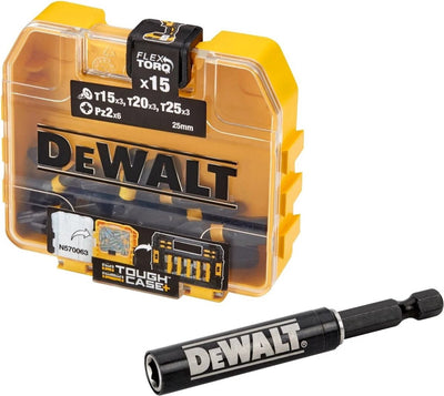 Accessoires Imp Dewalt acte torsion 15 pièces acte mixte tic tac + guide à vis - dt70522t-qz