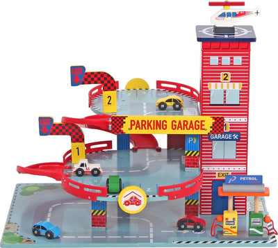Garage en bois mentari rouge